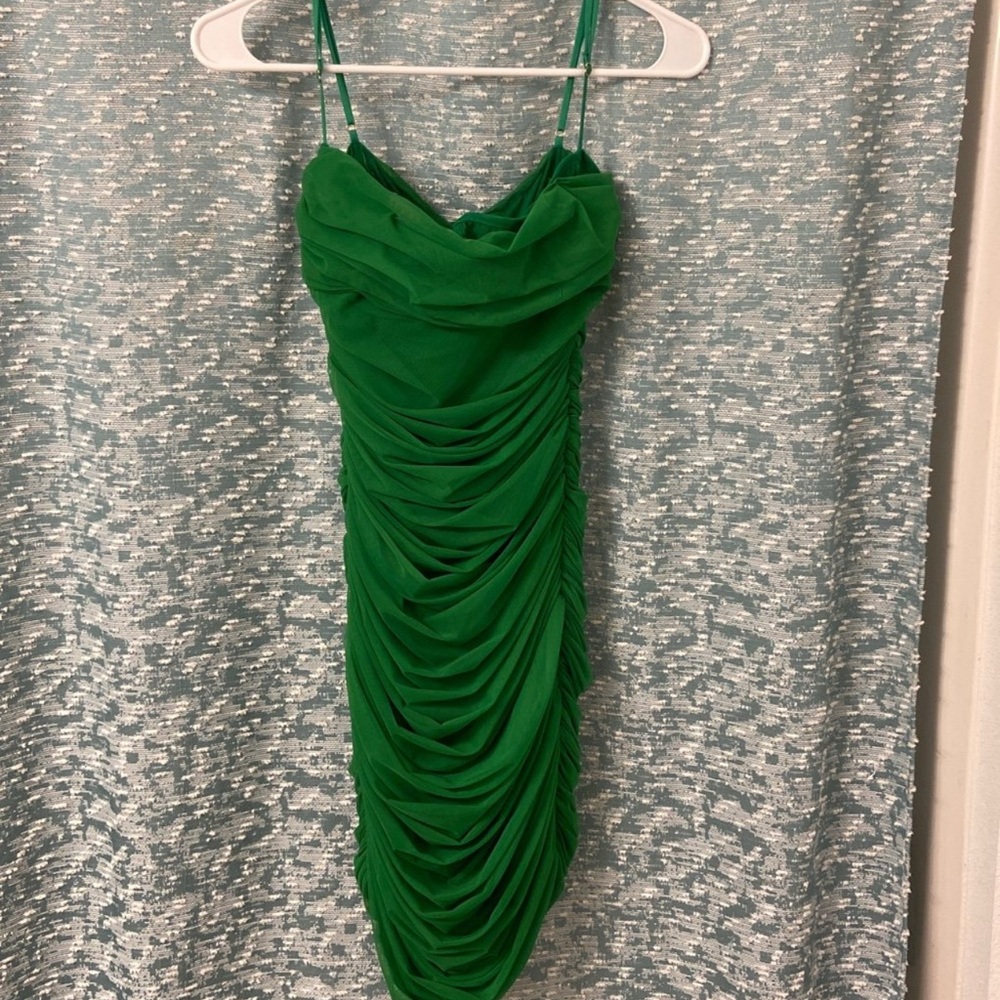 House of CB Vibrant Green Mini Dress